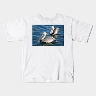 Two Beautiful Pelicans Kids T-Shirt